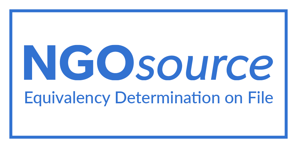 NGOsource — Equivalency Determination on File (opens in a new tab)